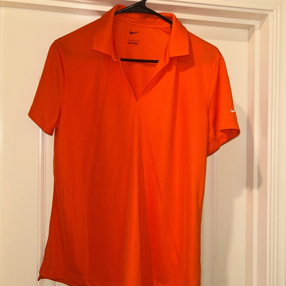 Nike Women's Bright Orange Polo Shirt